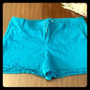 Cute Turquoise walking shorts light stretch